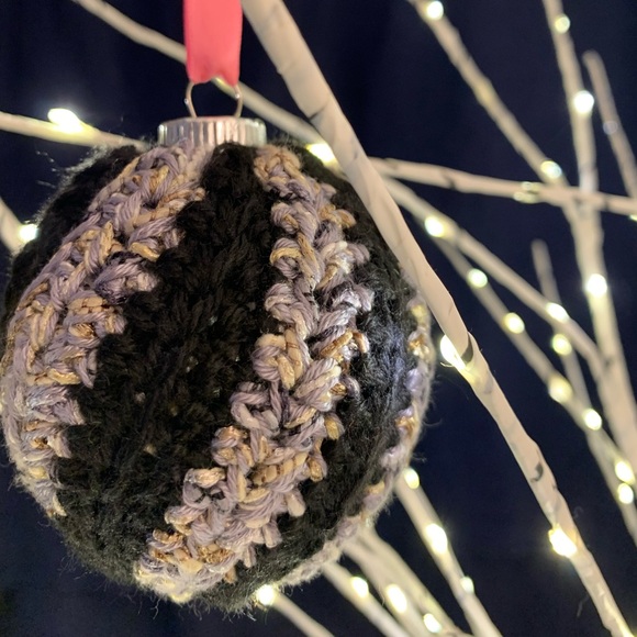 Hand Crocheted Swirl Ornament - Picture 4 of 4